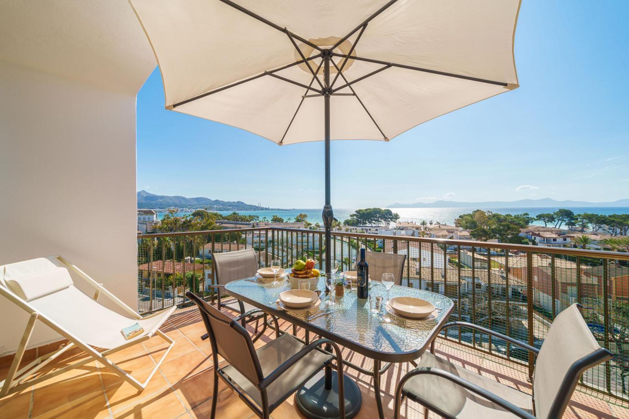 Apartment The Shell Ii, Beach Views And Pool 알쿠디아 외부 사진