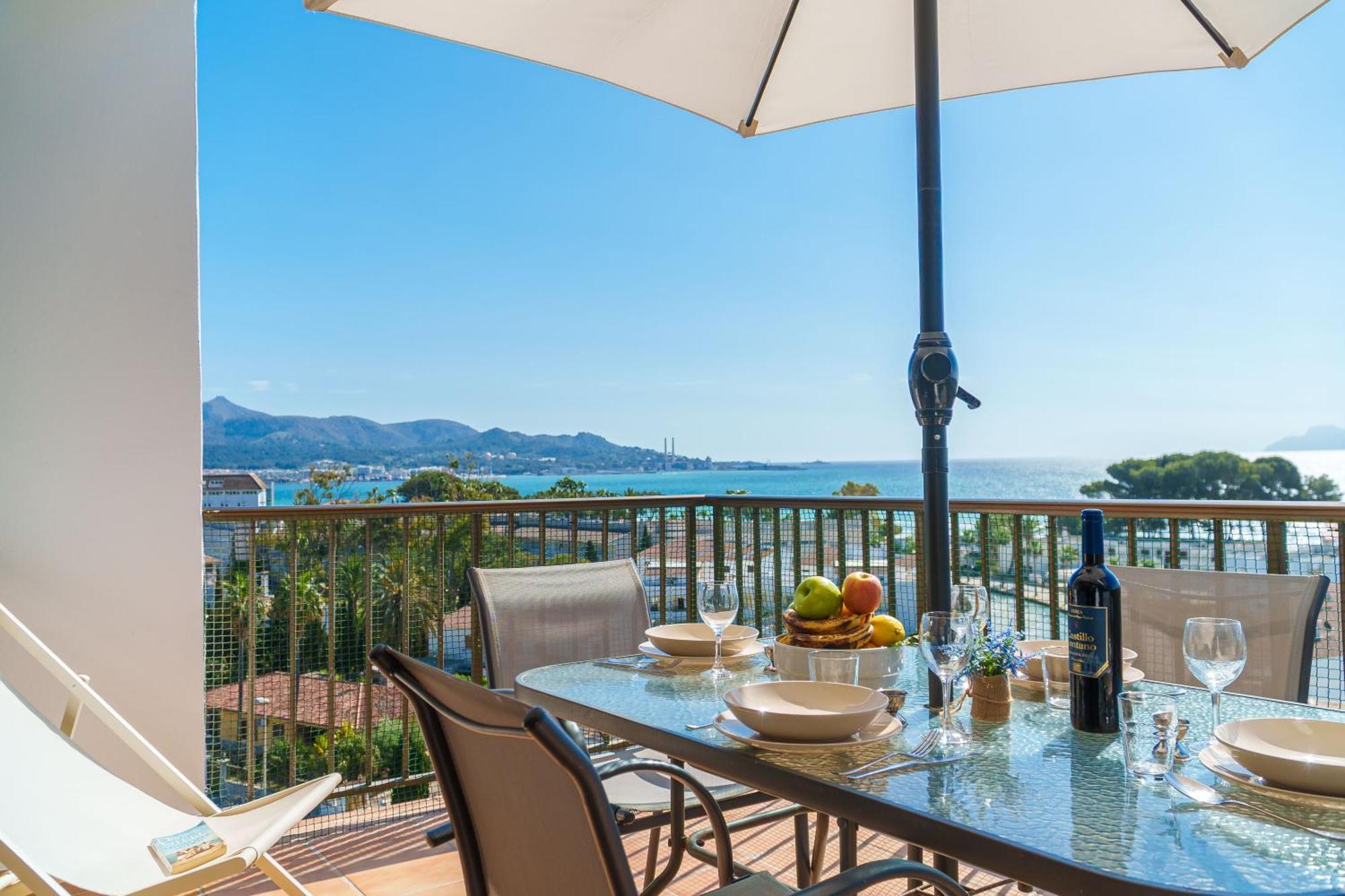 Apartment The Shell Ii, Beach Views And Pool 알쿠디아 외부 사진